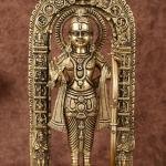 Pure Brass Ayodhya Ram Lalla Idol | 12" x 5.5" x 3.5" (30.5 x 14 x 8.9 cm) | 5 kg Superfine Sacred Art | Temple Grade Divine Murti | Premium Collection